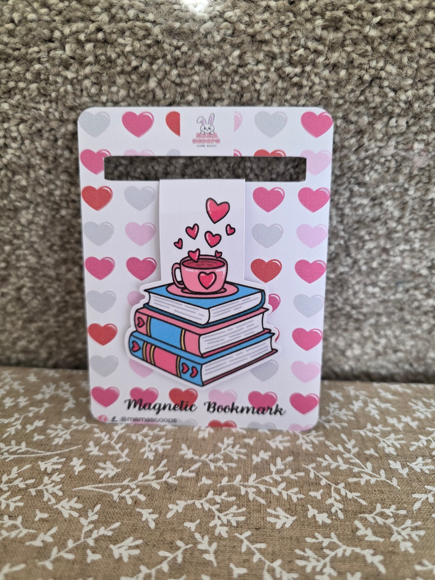 Bookish and coffee - magnetic bookmark
