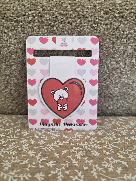 Bear loves you - magnetic bookmark