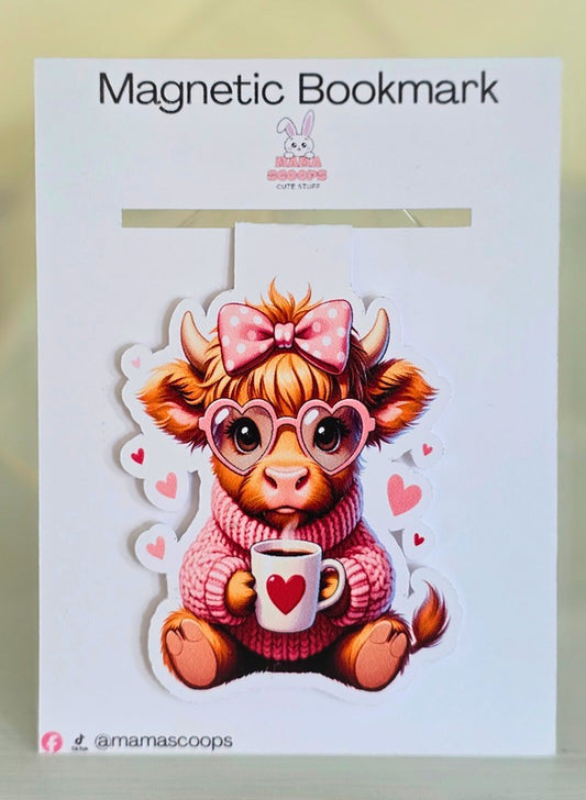 Highland Cow - Magnetic Bookmark